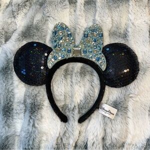 Disney Parks 60th Anniversary Diamond Celebration jeweled Minnie Mouse ear